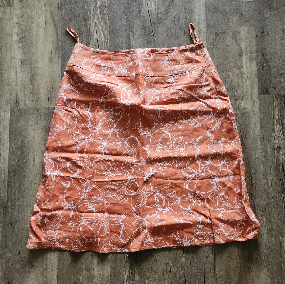 Floral Orange Vintage Skirt